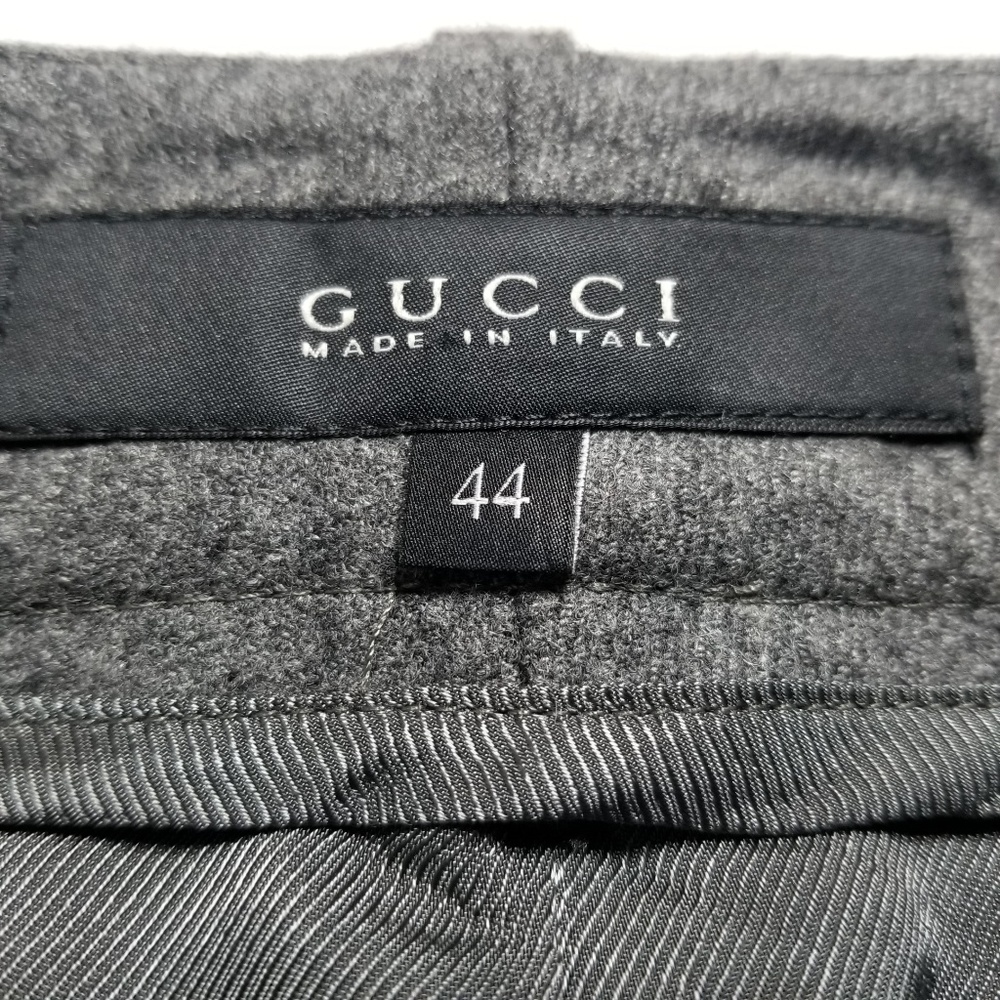 Gucci Wool and Cashmere Gray Pencil Skirt 44 8 - Picture 4 of 7